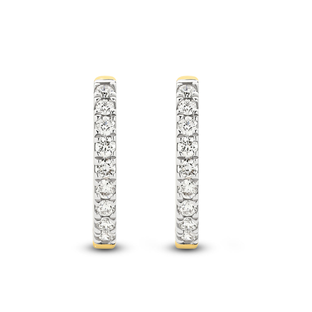SMALL DIAMOND HOOPS