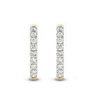 SMALL DIAMOND HOOPS