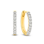 SMALL DIAMOND HOOPS