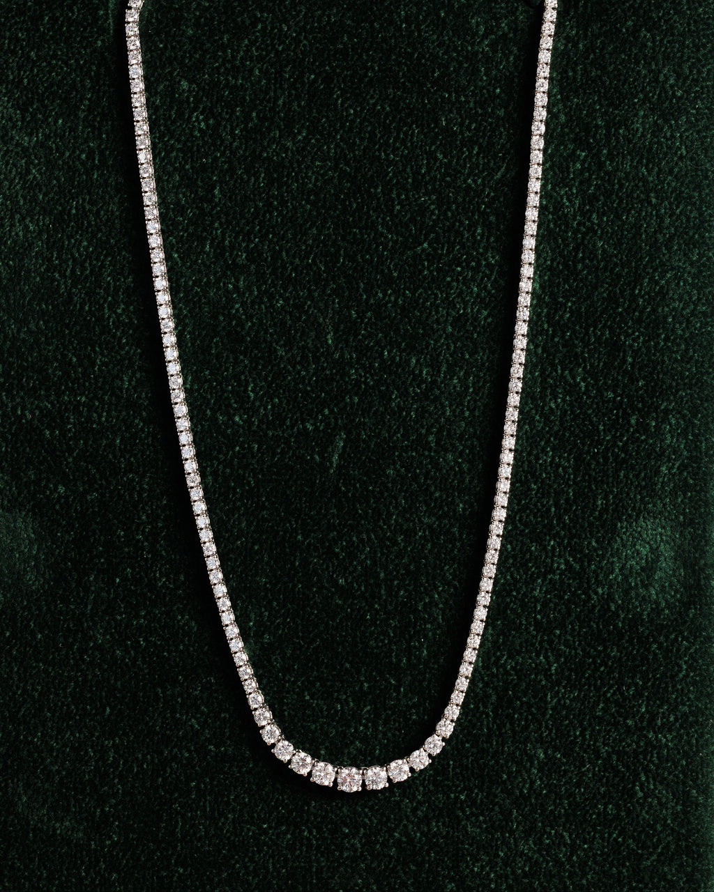 GRADUATED TENNIS NECKLACE
