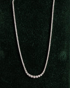 GRADUATED TENNIS NECKLACE