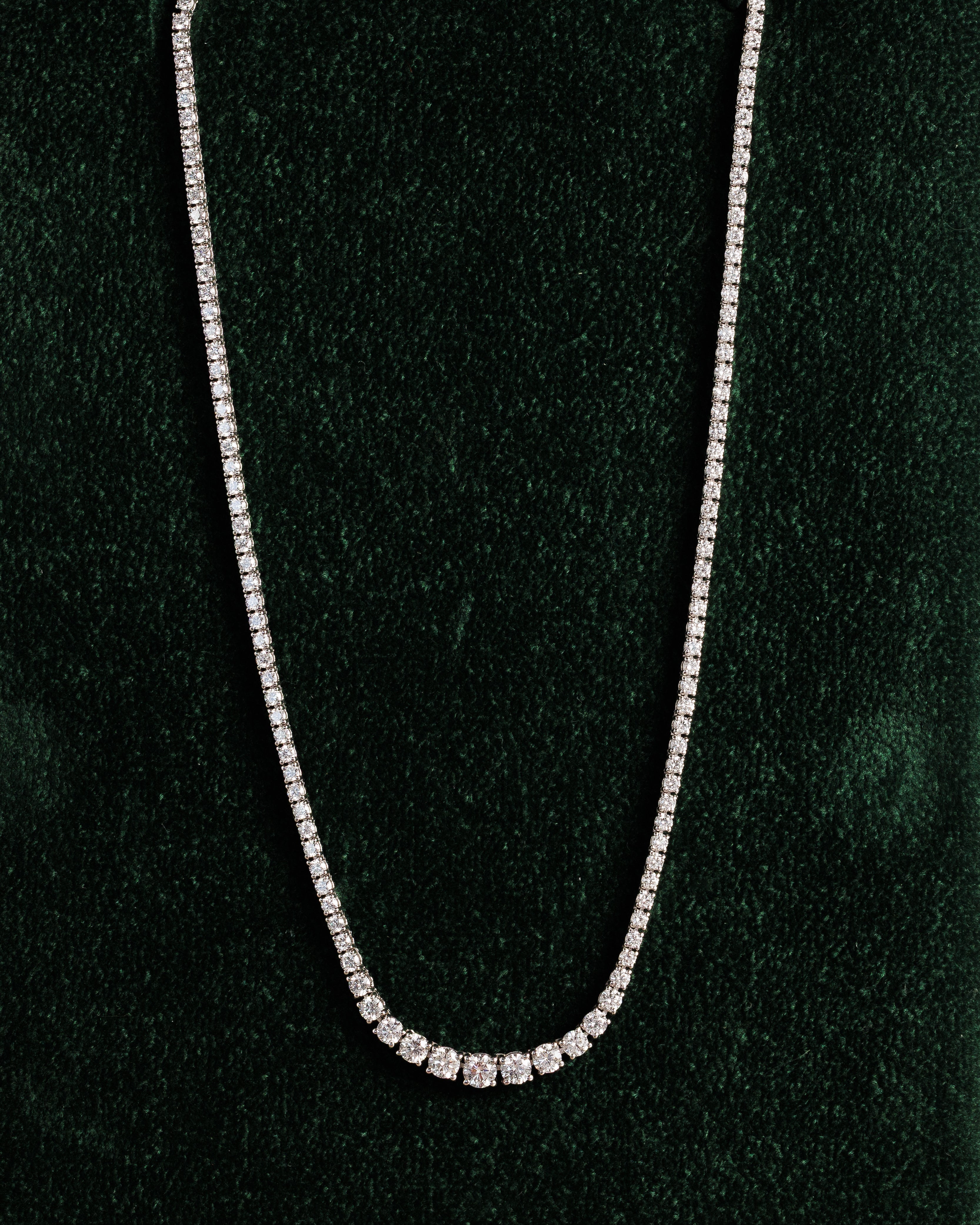 GRADUATED TENNIS NECKLACE