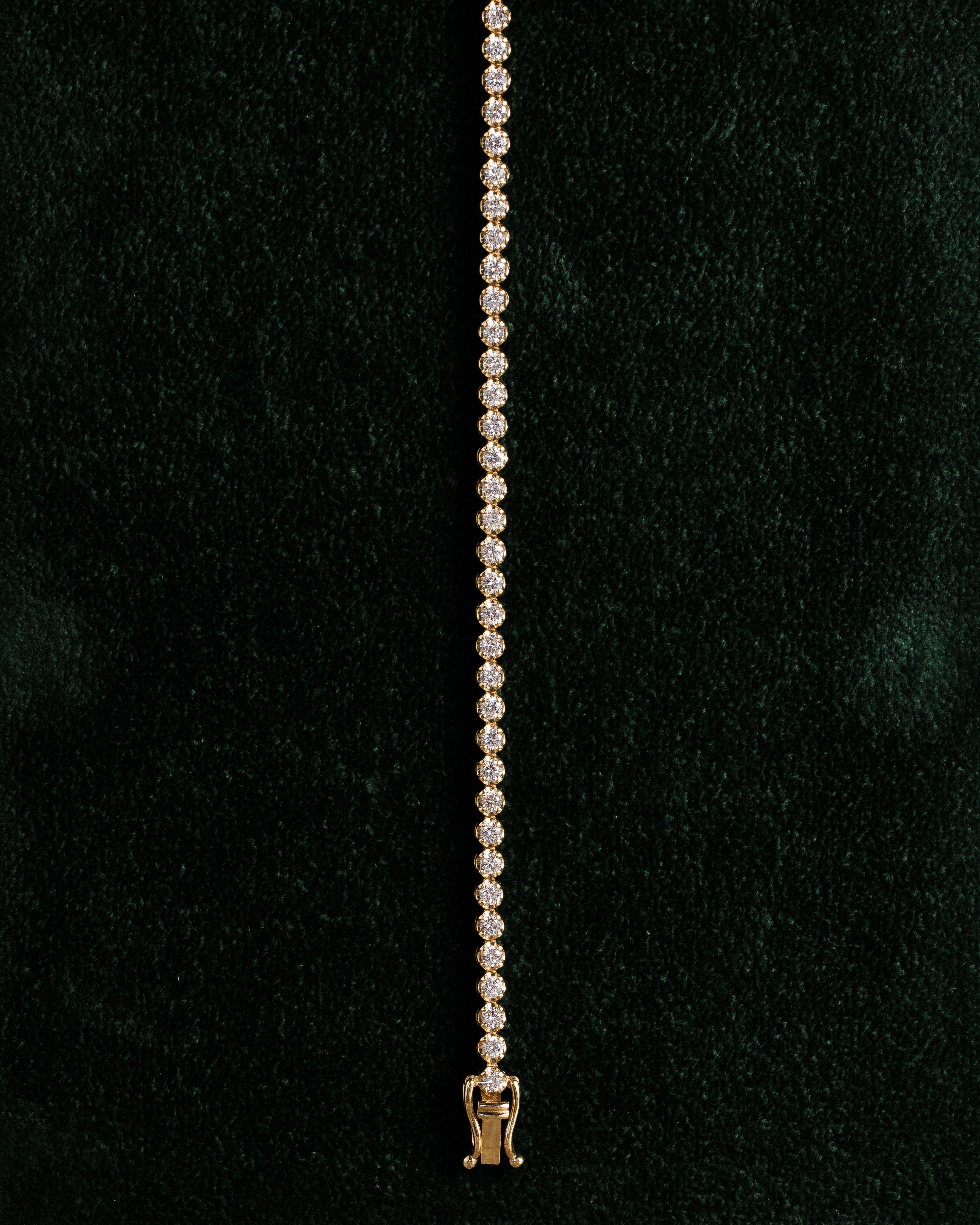 CROWN SET TENNIS BRACELET